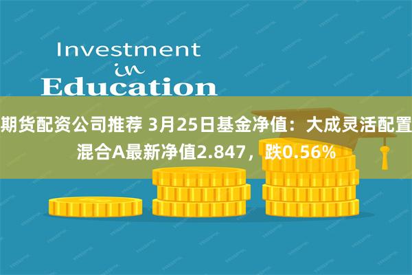 期货配资公司推荐 3月25日基金净值：大成灵活配置混合A最新净值2.847，跌0.56%