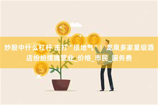 炒股中什么杠杆 主打“接地气”！龙泉多家星级酒店纷纷摆摊营业_价格_市民_服务费